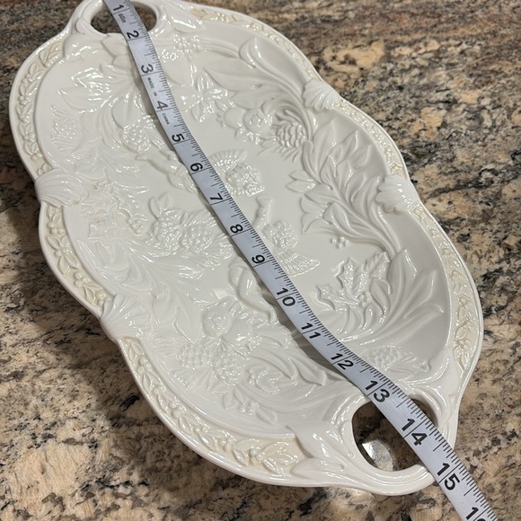Lenox vintage butler’s Pantry cherub angels White oval serving Tray platter